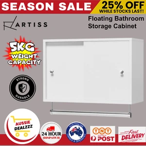 Bathroom Storage Cabinet Wall Mounted Medicine Organiser Cabinet Vanity Cupboard - Picture 1 of 6