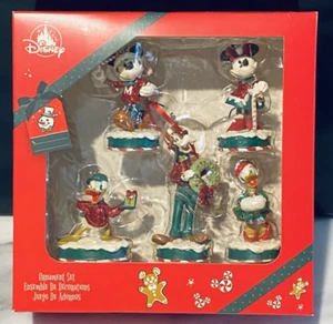 Disney Parks Mickey and Friends Christmas Ornament Box Set Holiday NEW - Picture 1 of 4