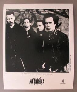 Metallica black & white 8X10 glossy promo photo 1996 dark jackets ! - Picture 1 of 1
