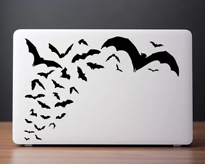 Bats Decal, Flying Foxes Colony, Vinyl Sticker for Cars, Laptops, Halloween Fun - Image 1 of 4