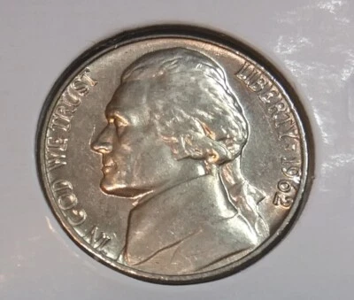 1962 Jefferson Nickel  D - BU - Uncirculated - Image 1 of 2