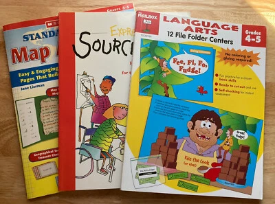 Lot of 3 Homeschool Curriculum ELA , Geography, Teachers Edition Proofreading.. - Image 1 of 4