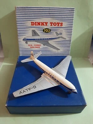 Avión de pasajeros Dinky Toys 702 De Havilland Comet modelo original en caja Foto 1 de 4