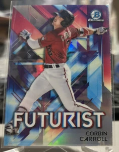 2021 BOWMAN CHROME FUTURIST CORBIN CARROLL #CC DIAMONDBACKS MSK2 - Picture 1 of 2