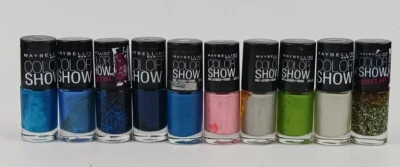10 PACK MAYBELLINE COLOR SHOW STREET ART MIXED LOT COLORS IN DESCRIPTION - Image 1 of 4