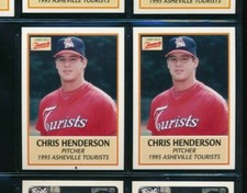 Lot (2) 1995 #13 Chris Henderson Asheville Tourists Rockies (BJ77) SWSW6