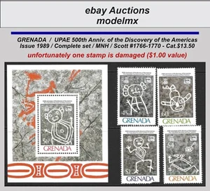 Grenada - 1989, UPAE, Complete Set, MNH, Sc.#1766-1770 - Cat.$13.50 - Picture 1 of 1