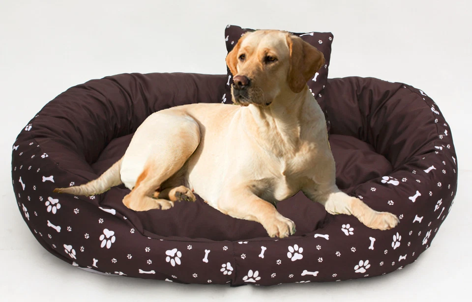 ODOLPLUESCH Schlafplatz Hundebett Tierbett Hundekissen Hundeliege 110 X 80 braun