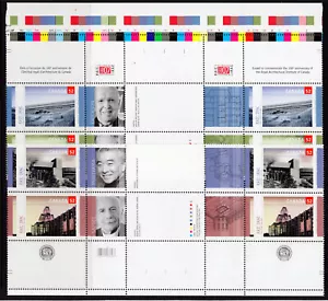 Canada 2215-2218 set marginal horizontal gutter blocks, 52c Royal Architectural - Picture 1 of 1