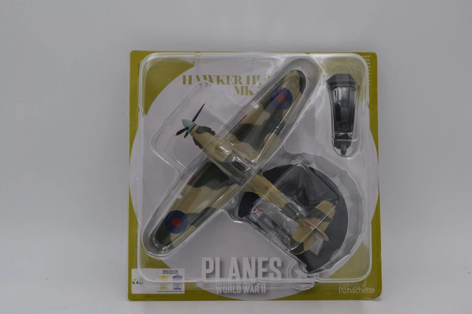 DIE CAST 1/72 " HURRICANE MK IIB " AEREO DELLA II GUERRA HACHETTE - Immagine 1 di 1