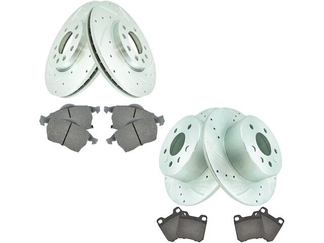 前后 TRQ 刹车片和转子套件适用于 Saturn LW1 2000 15ZBZX — 第 1/1 张图片