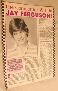 Revista Jay Ferguson vintage para adolescentes artículo de 1 página The Competitor Within - Imagen 1 de 1