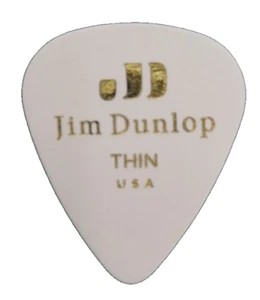 Jim Dunlop Genuine Celluloide Plettro Chitarra Spessore Thin Usa Pronta Consegna - Foto 1 di 5