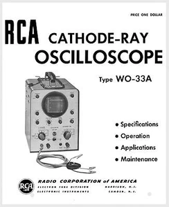 Manual de osciloscopio de rayos catódicos RCA WO-33A - Imagen 1 de 1