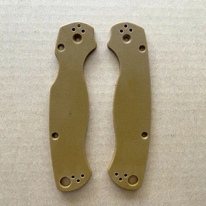 G10 Replacement Scales - Brown For Spyderco Paramilitary 2