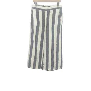 Catherine Malandrino wide leg linen pant’s striped medium EUC lightweight travel - Picture 1 of 4