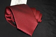 Hermès Tie, 100% Silk, Bordeaux Red