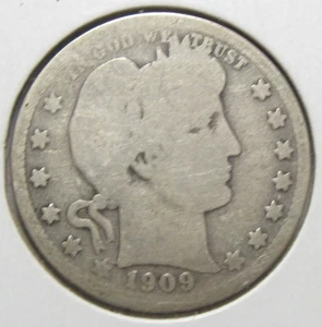 1909-D Barber Quarter - #2842 - Picture 1 of 2