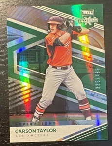 2020elite Extra Baseball Carson Taylor Green Holo 338/499 Dodgers Prospect - Picture 1 of 2
