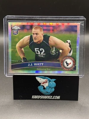 Topps Chrome Refractor JJ Watt #104 Rookie RC 2011 Foto 1 de 2