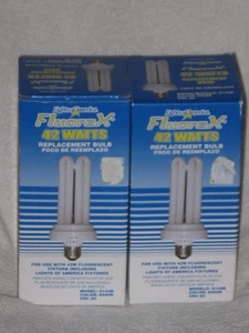 (2) Lights Of America FluoreX 42 Watts Replacement Bulbs #9142B Color 6500K NIB - Picture 1 of 14