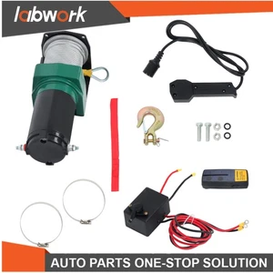 Labwork 2500LBS ATV/UTV Electric Winch 12V 5/32in x 50ft Steel Cable Winch - Picture 1 of 17