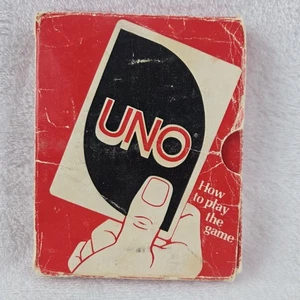 UNO Card Game 1973 Original Complete Deck Vintage Int’l Games Red Box No Rules - Picture 1 of 11