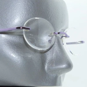 Lente invisible sin marco pequeño marco púrpura gafas de lectura + bisagra de resorte 1,75 - Imagen 1 de 4