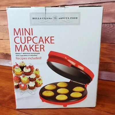 厨房迷你蛋糕机红色贝拉·库西纳蛋糕烘焙带手册和食谱 — 第 1/4 张图片