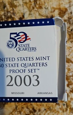 2003 United States Mint 50 State Quarters Proof Set - Image 1 of 4