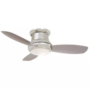 Minka Aire Concept II 44" LED Flush Ceiling Fan, Polished Nickel - F518L-PN - Picture 1 of 1