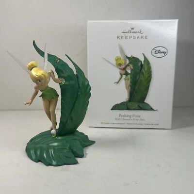 Disney Hallmark Keepsake Ornament 2012 Peeking Pixie Tinker Bell Peter Pan Foto 1 de 4
