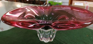 Mid Century Bohemia Chribska Pink Table Centre/Bowl by Josef Hospodka - Picture 1 of 7