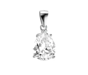 Ciondolo punto luce con diamante naturale Ovale 0,15 ct - Photo 1/3