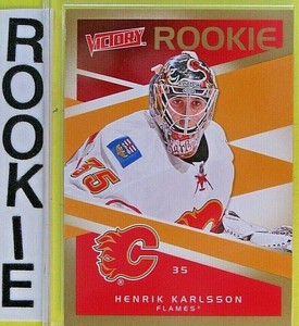 2010  HENRIK KARLSSON  ROOKIE VICTORY GOLD  #330  Calgary Flames