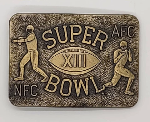 Vintage Super Bowl XIII Belt Buckle Cover