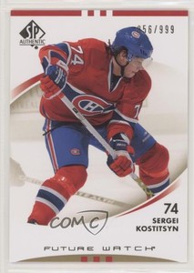 2007-08 SP Authentic Future Watch /999 Sergei Kostitsyn #179 Rookie RC