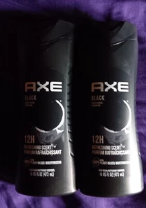 2 Axe Black Frozen Pear & Cedarwood 12H Refreshing Scent Body Wash 16oz - Picture 1 of 3