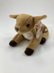 TY Beanie Baby - WHISPER the Deer (6.5 inch) - Stuffed Animal Toy - Picture 1 of 5