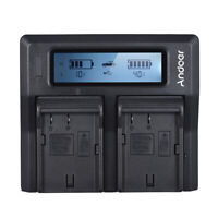 NP-F970 4 Channel Camera Battery Charger LCD for S ONY NP-F550 F750 UK Plug Q3T6