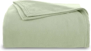 Vellux Microfleece Blanket, Queen, Green - Picture 1 of 6