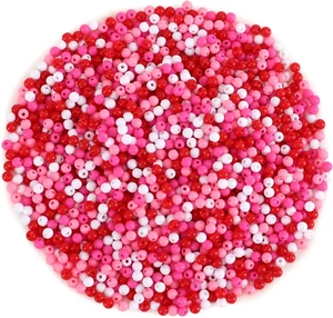 DECYOOL 1200Pcs Valentine'S Day Craft Beads 6Mm round Spacer Beads Loose Ball Be - Picture 1 of 12
