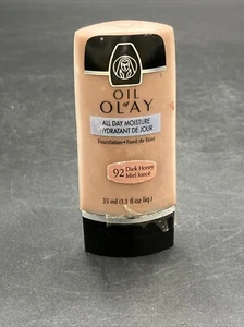 Oil of Olay All Day Moisture Hydratant Foundation 92 Dark Honey NEW - Picture 1 of 3
