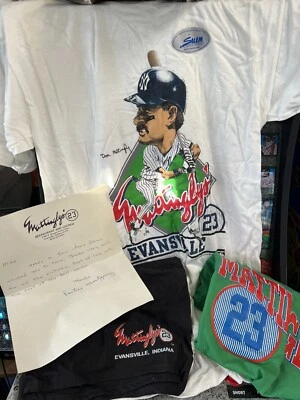 Don Mattingly Mattingly's 23 Restaurant 1990 nuevo: 2 camisas + 1 pantalón corto **¡LEER!** Foto 1 de 4