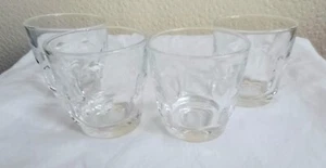 4er Set Vintage Klarglas kleine Becher/ Schnapsgläser, 80er Jahre, - Bild 1 von 6