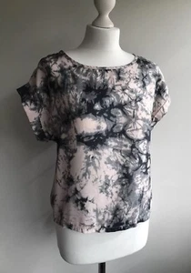 Papaya ladies viscose top marble pattern size 8 👓 - Picture 1 of 12