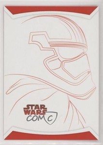 2017 Topps Star Wars: The Last Jedi Line Artwork Red 112/199 Captain Phasma 9aj