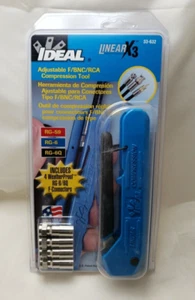Ideal LinearX3 Adjustable F/BNC/RCA Compression Coaxial RG-59 RG-6 33-632 {G} - Picture 1 of 7