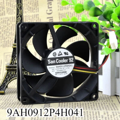 1X San Ace 9AH0912P4H041 4 Pin PWM Chassis Cooling Fan 92x92x25mm DC 12V 0.17A - Image 1 of 2