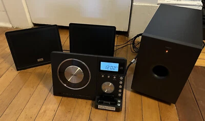 TEAC Micro Hi-Fi System MC-DX32i Subwoofer & Speakers, Remote, Ipod, CD Player - Image 1 of 4